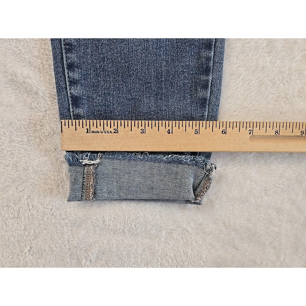 Judy Blue High-waisted Cropped Skinny Jeans Womans Sz 9/29 JB88259 Frayed Cuffs - Picture 11 of 14